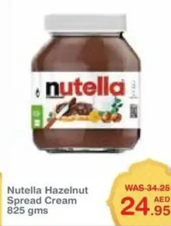 Choithrams Nutella Hazelnut Spread Cream 825 gms offer