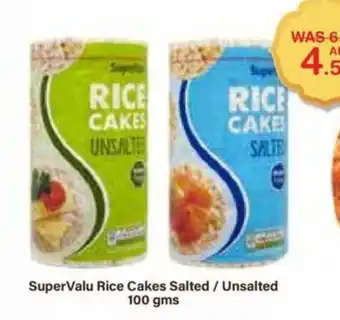 Choithrams SuperValu Rice Cakes Salted/Unsalted 100 gms offer