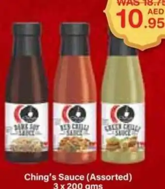Choithrams Ching's Sauce (Assorted) 3 x 200 gms offer