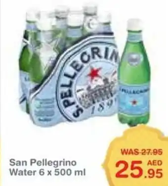 Choithrams San Pellegrino Water 6 x 500 ml offer