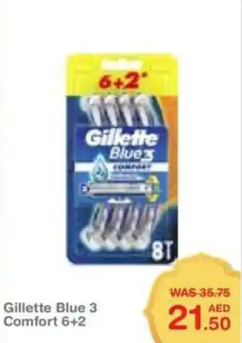 Choithrams Gillette Blue 3 Comfort 6+2 offer