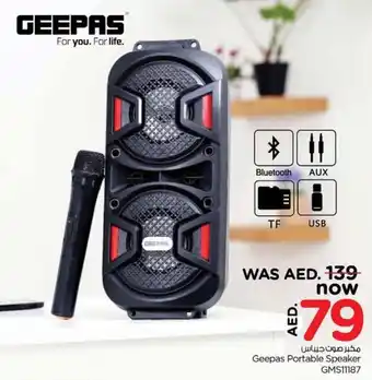 Nesto Geepas Portable Speaker GMS11187 offer