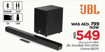 Nesto JBL Soundbar 2.1ch 220W Cinema SB270 offer