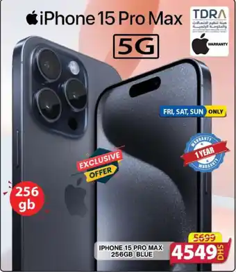 Grand Hyper Market IPHONE 15 PRO MAX 256GB BLUE offer