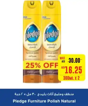 Spar Pledge Furniture Polish Natural 300ML X 2 offer