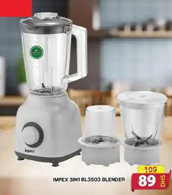 Grand Hyper Market IMPEX 3IN1 BL3503 BLENDER offer