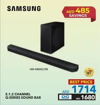 Sharaf DG SAMSUNG 5.1.2 CHANNEL Q-SERIES SOUND BAR offer