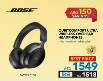 Sharaf DG BOSE QUIETCOMFORT ULTRA WIRELESS OVER EAR HEADPHONES offer