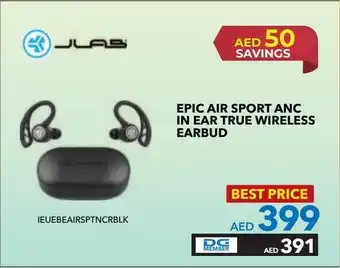 Sharaf DG JLAB EPIC AIR SPORT ANC IN EAR TRUE WIRELESS EARBUD offer