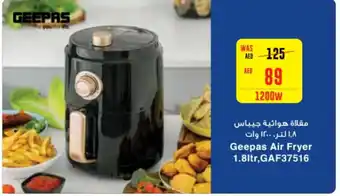 Spar Geepas Air Fryer 1.8ltr,GAF37516 offer