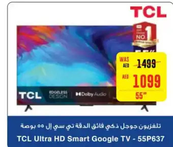 Spar TCL Ultra HD Smart Google TV - 55P637 offer