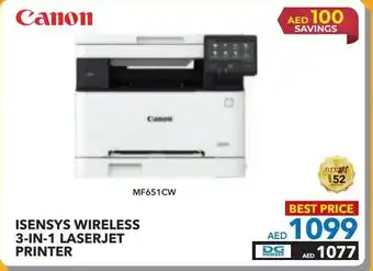 Sharaf DG Canon ISENSYS WIRELESS 3-IN-1 LASERJET PRINTER offer