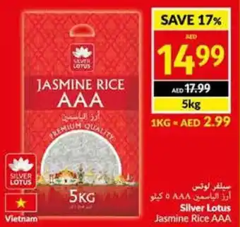 Viva Silver Lotus Jasmine Rice AAA 5kg offer
