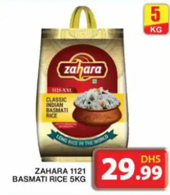 Grand Hyper Market ZAHARA 1121 BASMATI RICE 5KG offer