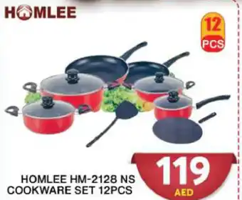 Grand Hyper Market HOMLEE HM-2128 NS COOKWARE SET 12PCS offer