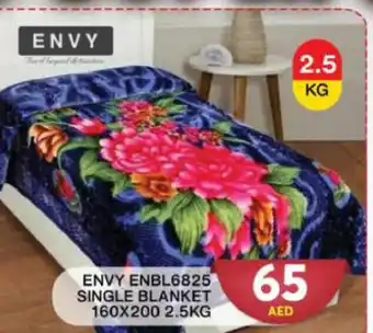 Grand Hyper Market ENVY ENBL6825 65 SINGLE BLANKET 160X200 2.5KG offer