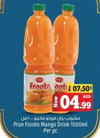 Kenz Hypermarket Pran Frooto Mango Drink 1000ml Per pc offer