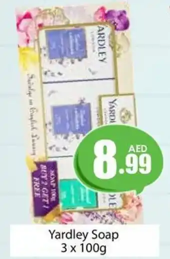 Amber Yardley Soap 3 x 100g offer