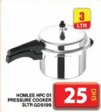 Grand Hyper Market HOMLEE HPC 01 PRESSURE COOKER 3LTR GD5199 offer
