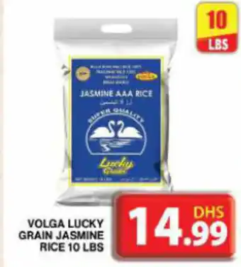 Grand Hyper Market VOLGA LUCKY GRAIN JASMINE RICE 10 LBS offer