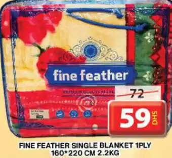 Grand Hyper Market Fine feather single blanket 1ply 160 220 cm 2.2kg offer