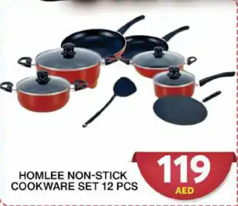 Grand Hyper Market Homlee non stick cookware set 12 pcs offer