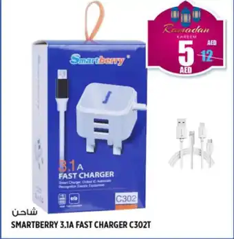 Hashim Hypermarket SMARTBERRY 3.1A FAST CHARGER C302T offer