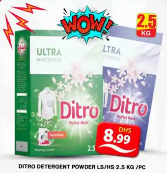 Grand Hyper Market DITRO DETERGENT POWDER LS HS 2.5 KG PC offer