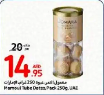 Carrefour Mamoul Tube Dates, Pack 250g offer