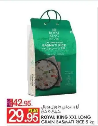 KM Trading ROYAL KING XXL LONG GRAIN BASMATI RICE 5 kg offer