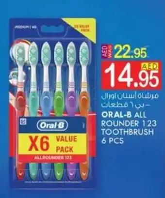 KM Trading ORAL-B ALL ROUNDER 123 TOOTHBRUSH 6 PCS offer