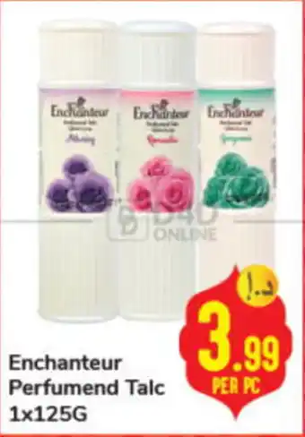 Day To Day Enchanteur Perfumend Talc 1x125G PER PC offer