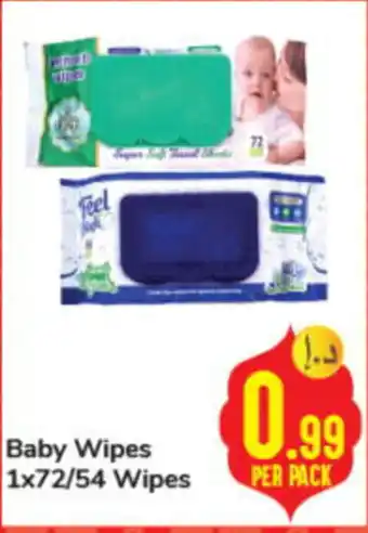 Day To Day Baby Wipes 1x72/54 Wipes PER PACK offer