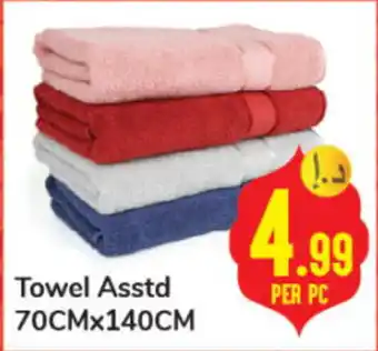 Day To Day Towel Asstd 70CMx140CM PER PC offer