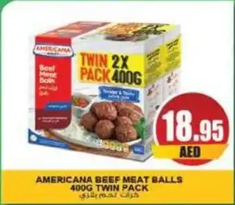 Almaya supermarket AMERICANA BEEF MEAT BALLS 400G TWIN PACK offer