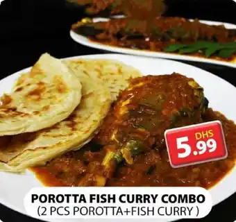 Grand Hyper Market POROTTA FISH CURRY COMBO 2 PCS POROTTA+FISH CURRY offer