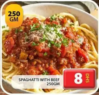 Grand Hyper Market SPAGHATTI WITH BEEF 250GM offer