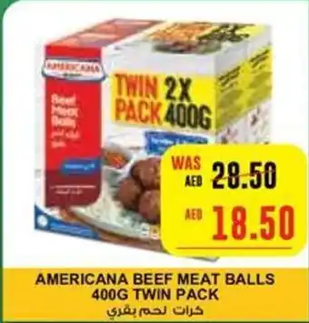 Earth Supermarket AMERICANA BEEF MEAT BALLS 400G TWIN PACK offer