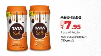 Lulu Hypermarket Tata lodised Salt Red 750gm x 2 offer