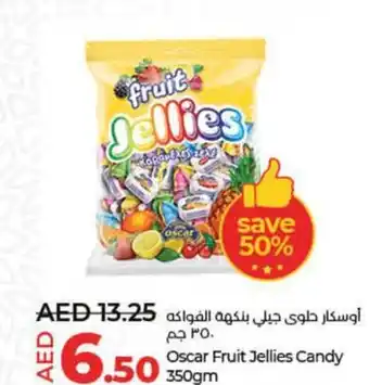 Lulu Hypermarket Oscar Fruit Jellies Candy 350gm offer