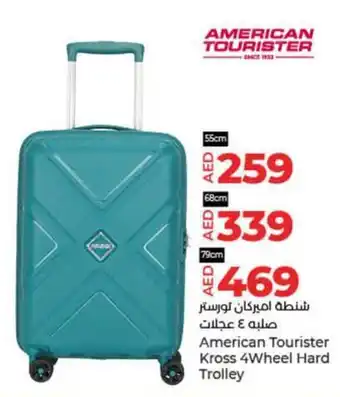 Lulu Hypermarket American Tourister Kross 4Wheel Hard Trolley 55cm offer