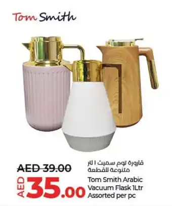 Lulu Hypermarket Tom Smith Arabic Vacuum Flask 1Ltr Assorted per pc offer