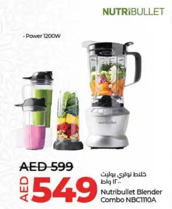 Lulu Hypermarket Nutribullet Blender Combo NBC1110A offer
