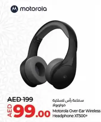 Lulu Hypermarket Motorola Over-Ear Wireless Headphone XT500+ offer