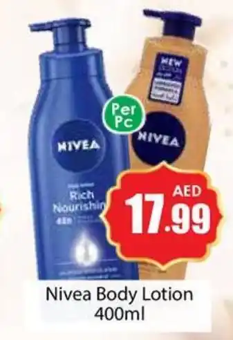 Amber Nivea Body Lotion 400ml offer