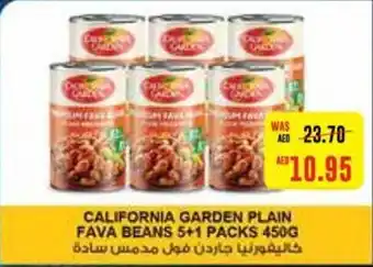 Abu Dhabi Coop CALIFORNIA GARDEN PLAIN FAVA BEANS 5+1 PACKS 450G offer