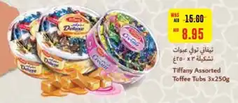Abu Dhabi Coop Tiffany Assorted Toffee Tubs 3x250g offer