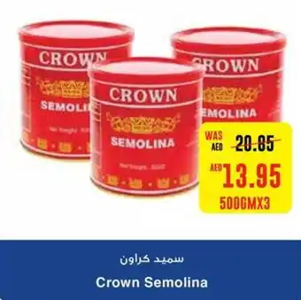 Abu Dhabi Coop Crown Semolina 500GMX3 offer