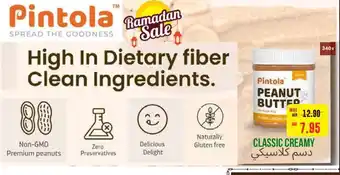 Abu Dhabi Coop Pintola PEANUT BUTTER CLASSIC CREAMY offer