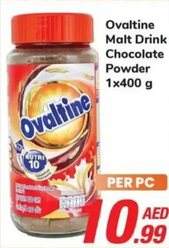 Day To Day Ovaltine Malt Drink Chocolate Powder 1 x 400g offer